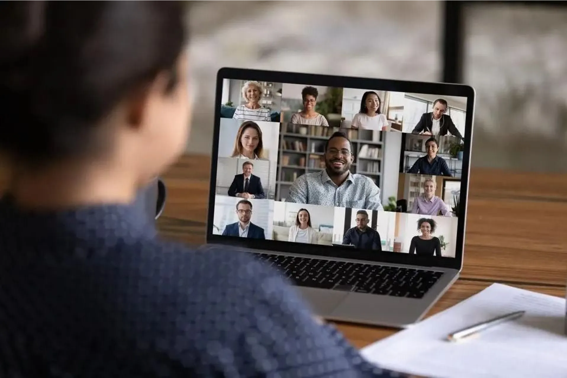 Zespół podczas webinaru